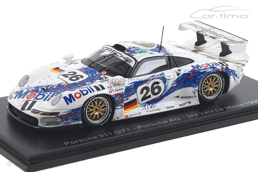 Porsche 911 GT1 24h Le Mans 1996 Dalmas/Goodyear/Wendlinger Spark 1:43 S5603 Porsche 911 GT1 24h Le Mans 1996 Dalmas/Goodyear/Wendlinger Spark 1:43 S5603