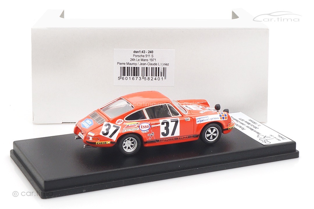 Porsche 911 S 24h Le Mans 1971 Mauroy/Lagniez Troféu 1:43 DSN143-240