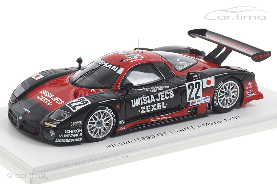 Nissan R390 GT1 24h Le Mans 1997 Patrese/Suzuki/van der Poele Spark 1:43 S3578 Nissan R390 GT1 24h Le Mans 1997 Patrese/Suzuki/van der Poele Spark 1:43 S3578