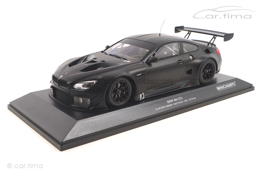 BMW M6 GT3 2016 Plain Body Version schwarz matt Minichamps 1:18 155162610 BMW M6 GT3 2016 Plain Body Version schwarz matt Minichamps 1:18 155162610
