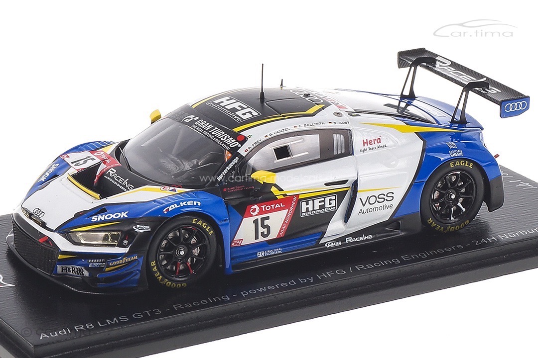 Audi R8 LMS GT3 24h Nürburgring 2020 Aust/Bollrath/Frey/Henzel Spark 1:43 SG713 Audi R8 LMS GT3 24h Nürburgring 2020 Aust/Bollrath/Frey/Henzel Spark 1:43 SG713