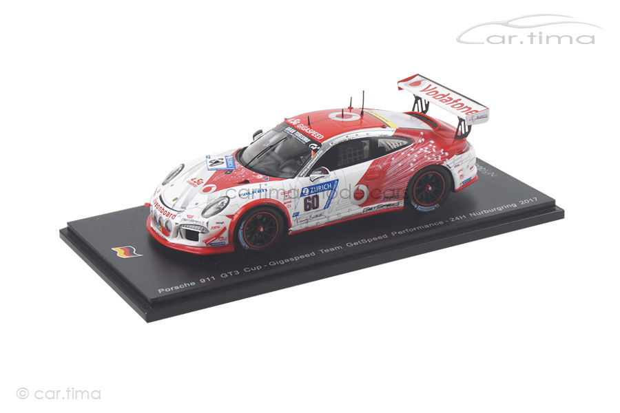 Porsche 911 (991) GT3 Cup 24h Nürburgring 2017 Jens/Trebing/Osieka Spark 1:43 SG329 Porsche 911 (991) GT3 Cup 24h Nürburgring 2017 Jens/Trebing/Osieka Spark 1:43 SG329