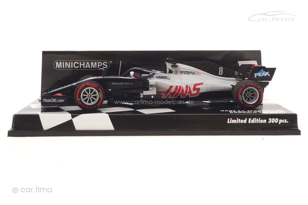 Haas F1 VF-20 GP Bahrain 2020 Romain Grosjean Minichamps 1:43 417201508