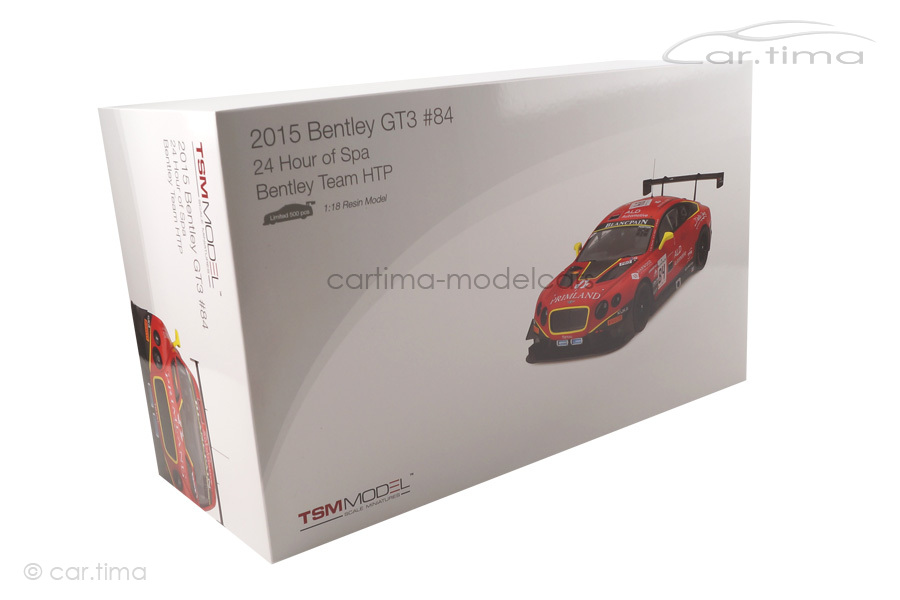 Bentley Continental GT3 24h Spa 2015 TSM 1:18 TSM161804R Bentley Continental GT3 24h Spa 2015 TSM 1:18 TSM161804R