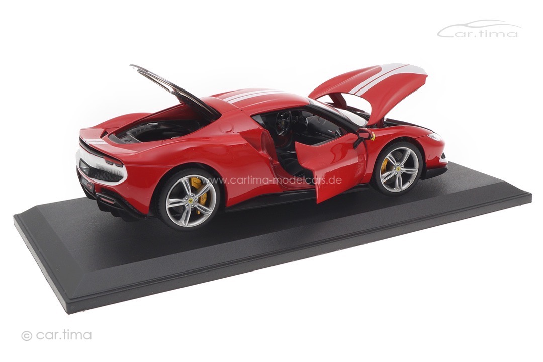 Ferrari 296 GTB Assetto Fiorano 2022 rot/weiß Bburago 1:18 18-16017R Ferrari 296 GTB Assetto Fiorano 2022 rot/weiß Bburago 1:18 18-16017R