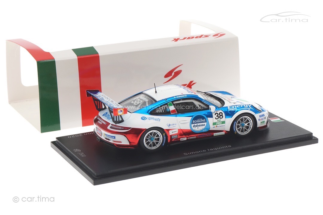 Porsche 911 GT3 Cup Porsche Carrera Cup Italia Champion 2020 Simone Iaquinta Spark 1:43 SI015 Porsche 911 GT3 Cup Porsche Carrera Cup Italia Champion 2020 Simone Iaquinta Spark 1:43 SI015