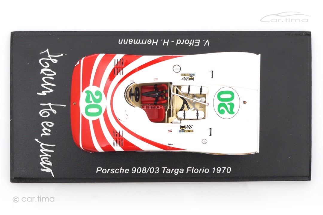 Porsche 908/03 Targa Florio 1970 Elford/Herrmann Spark 1:43 S4627-SIG