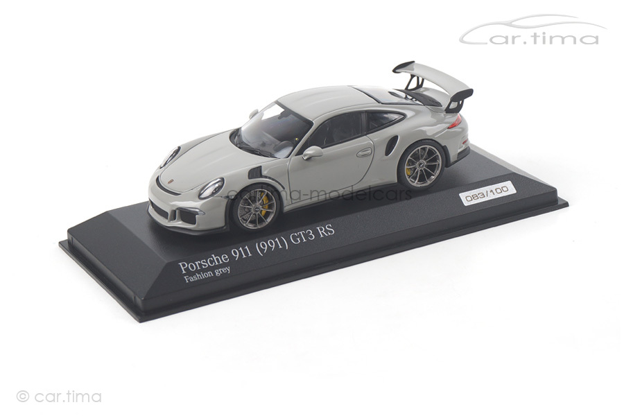 Porsche 911 (991) GT3 RS Fashion grey 1 of 100 Minichamps car.tima EXCLUSIVE CA04316057