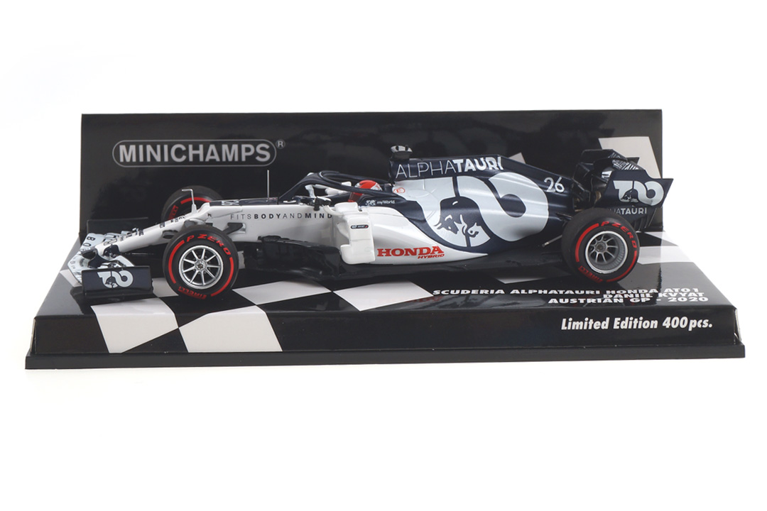 Scuderia Alpha Tauri Honda AT01 Austrian GP 2020 Daniil Kvyat Minichamps 1:43 417200126