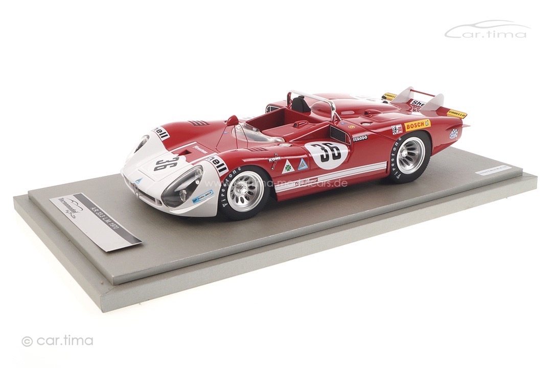 Alfa Romeo 33.3 Long Tail 24h Le Mans 1970 De Adamich/Courage Tecnomodel 1:18 TM18-27B