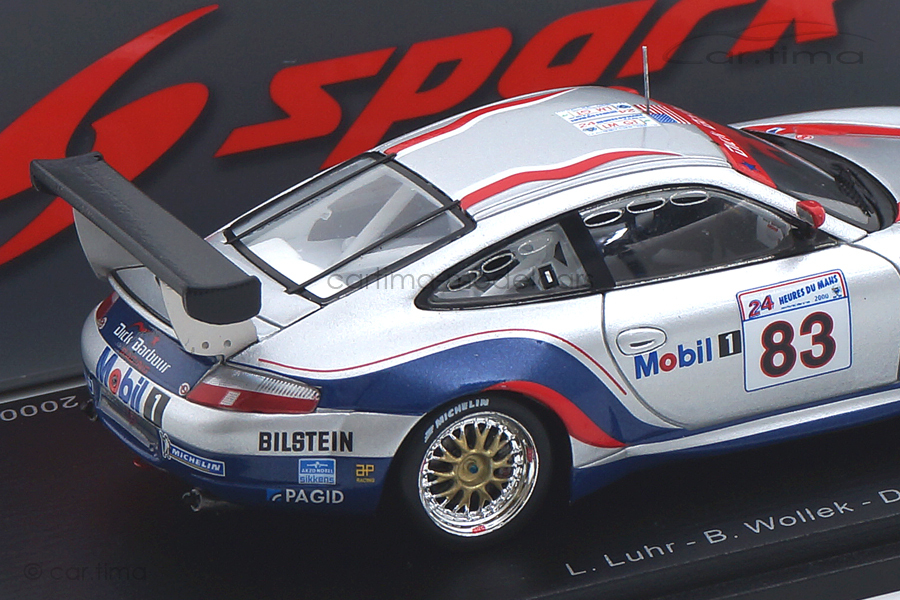 Porsche 911 (996) GT3 R 24h Le Mans 2000 Luhr/Müller/Wollek Spark 1:43 S5525 Porsche 911 (996) GT3 R 24h Le Mans 2000 Luhr/Müller/Wollek Spark 1:43 S5525