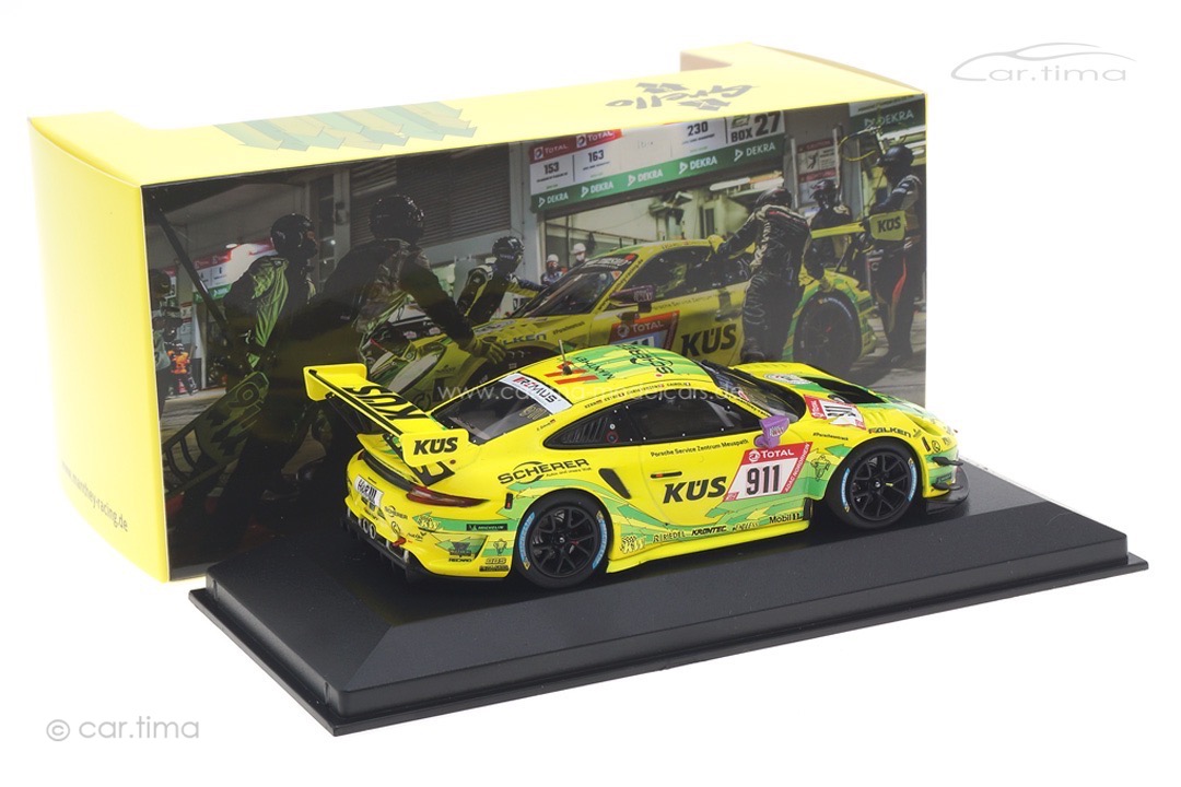 Porsche 911 (991 II) GT3 R Winner 24h Nürburgring 2021 Manthey Grello 1:43 Minichamps Porsche 911 (991 II) GT3 R Winner 24h Nürburgring 2021 Manthey Grello 1:43 Minichamps