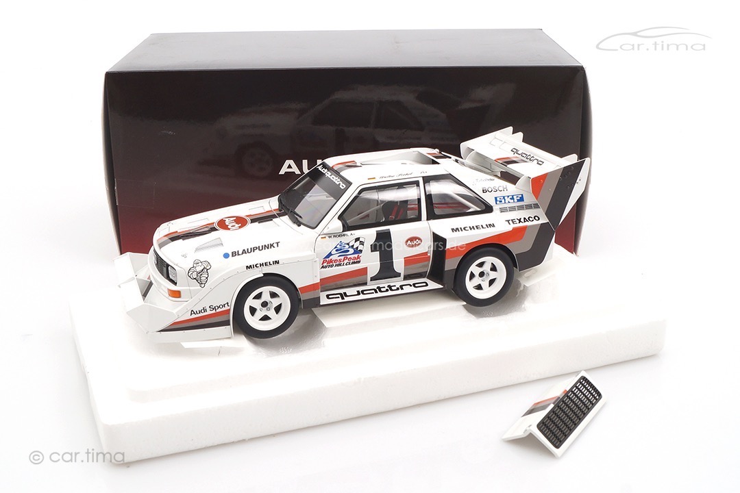 Audi Sport quattro S1 Winner Pikes Peak 1987 Walter Röhrl AUTOart 1:18 88700