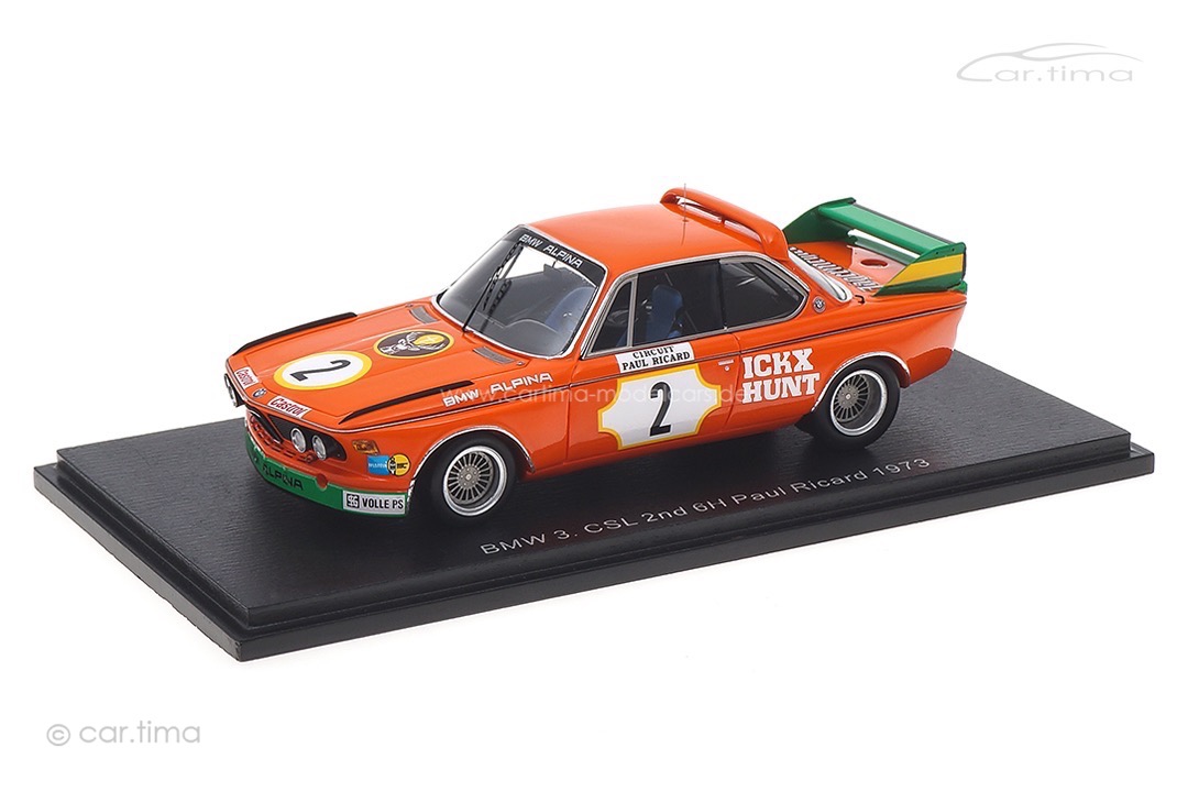BMW 3.0 CSL 6h Paul Ricard 1973 Ickx/Hunt Spark 1:43 S2820 BMW 3.0 CSL 6h Paul Ricard 1973 Ickx/Hunt Spark 1:43 S2820