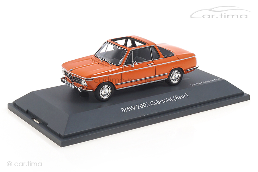 BMW 2002 Baur Cabrio orange Schuco 1:43 450908600 BMW 2002 Baur Cabrio orange Schuco 1:43 450908600