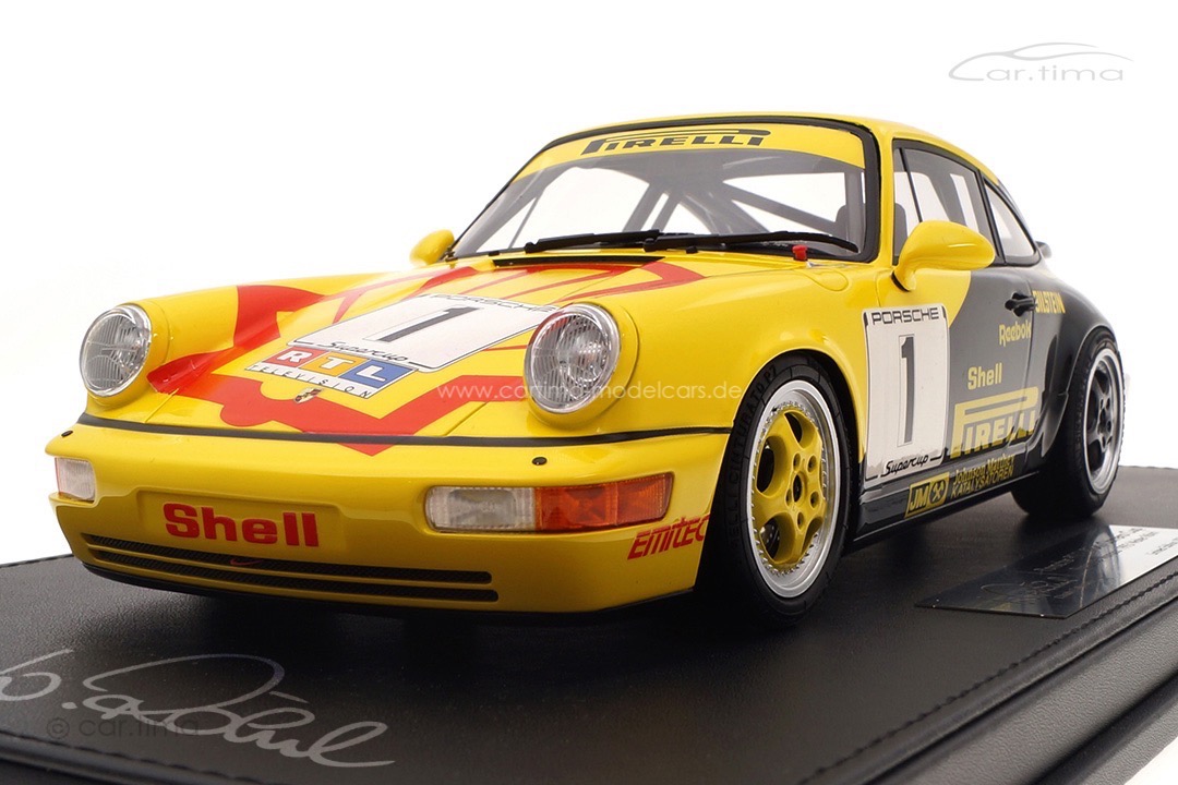 Porsche 911 (964) Supercup Monaco 1993 Originalsignatur Walter Röhrl car.tima 1:18 Porsche 911 (964) Supercup Monaco 1993 Originalsignatur Walter Röhrl car.tima 1:18