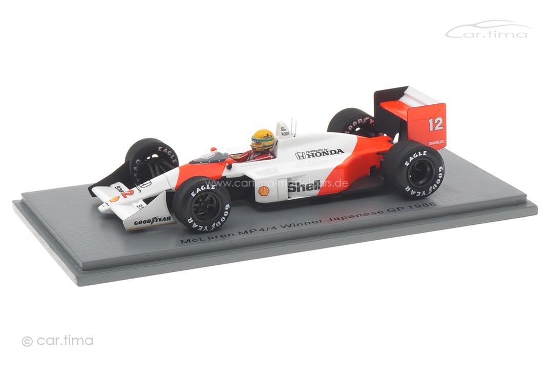 McLaren MP4/4 Winner GP Japan 1988 Ayrton Senna Spark 1:43 S5397 McLaren MP4/4 Winner GP Japan 1988 Ayrton Senna Spark 1:43 S5397