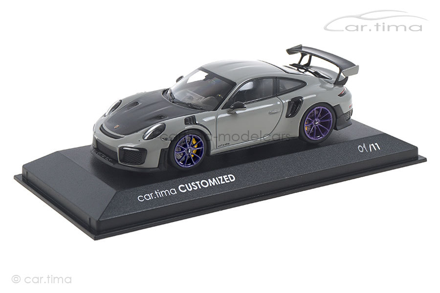 Porsche 911 (991 II) GT2 RS Kreide/Rad Ultraviolett Minichamps car.tima CUSTOMIZED