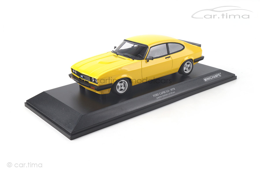 Ford Capri 3.0 1978 gelb Minichamps 1:18 155788601 Ford Capri 3.0 1978 gelb Minichamps 1:18 155788601
