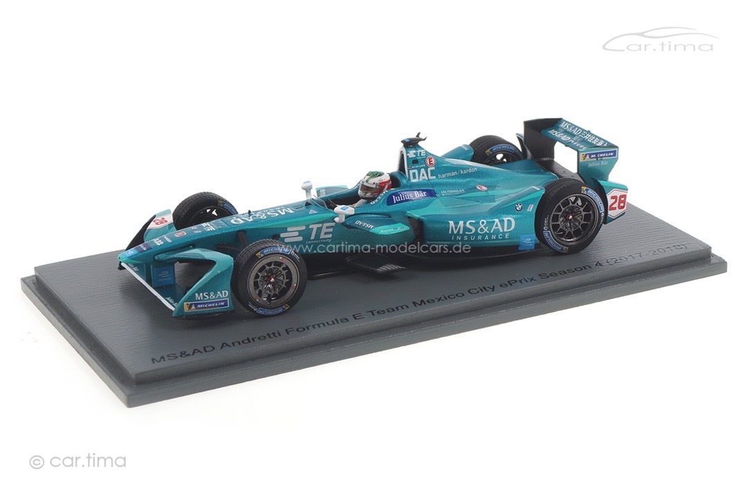 MS&AD Andretti Formula E Mexico City Season 4 2017-2018 Da Costa Spark 1:43 S5941 MS&AD Andretti Formula E Mexico City Season 4 2017-2018 Da Costa Spark 1:43 S5941