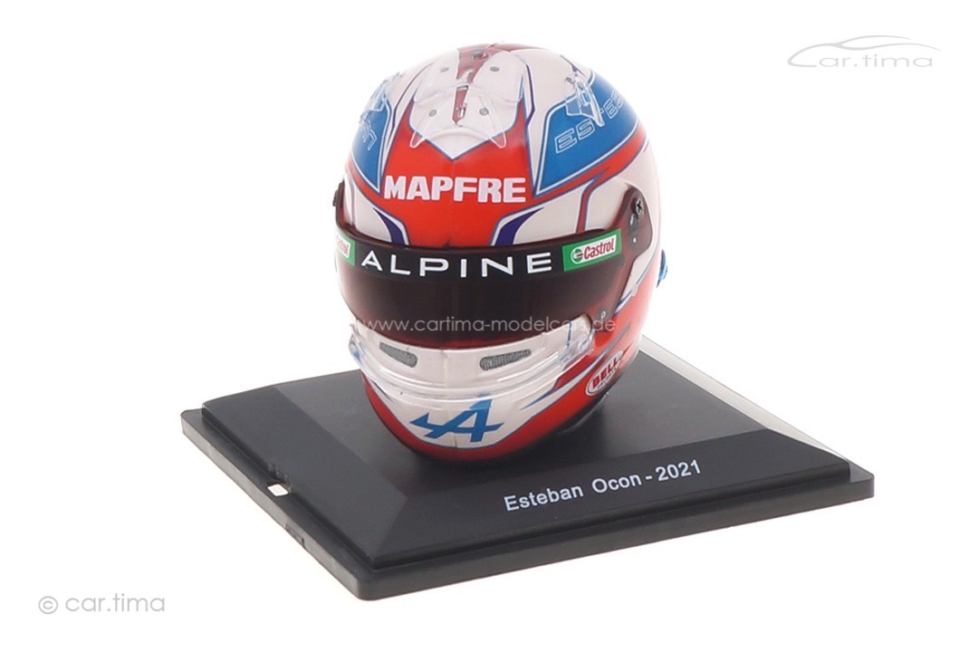 Helm/Helmet Esteban Ocon Alpine 2021 Spark 1:5 5HF060