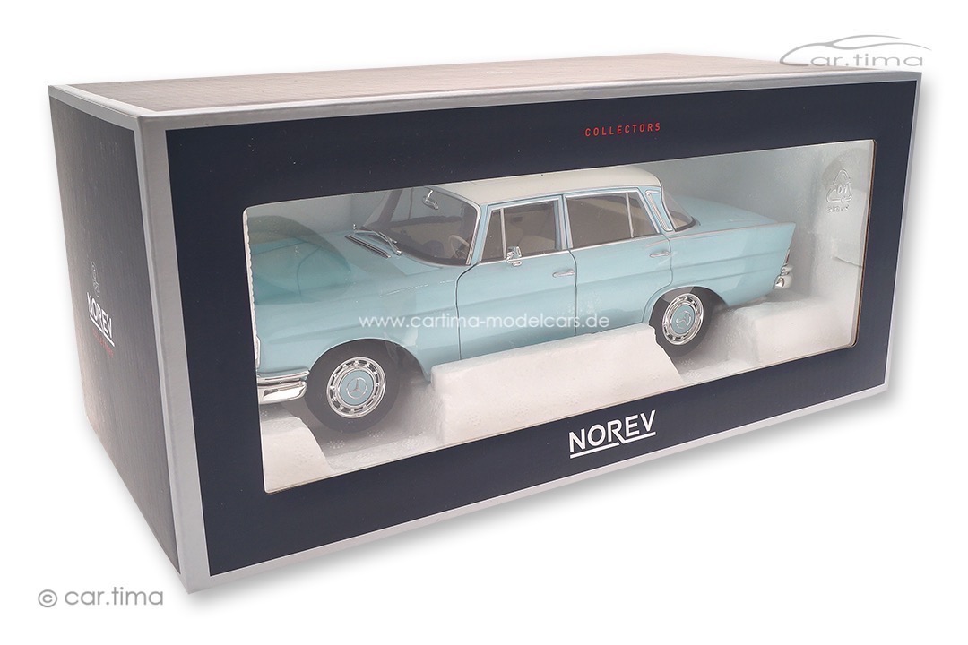 Mercedes-Benz 220 S 1965 hellblau/weiß Norev 1:18 183920 Mercedes-Benz 220 S 1965 hellblau/weiß Norev 1:18 183920