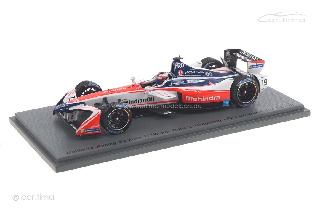 Mahindra Racing Formula E Winner HongKong Season 4 Felix Rosenqvist Spark 1:43 S5932 Mahindra Racing Formula E Winner HongKong Season 4 Felix Rosenqvist Spark 1:43 S5932