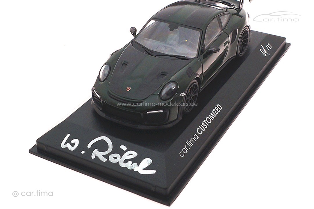Porsche 911 (991 II) GT2 RS Originalsignatur Walter Röhrl Minichamps cartima CUSTOMIZED 1:43