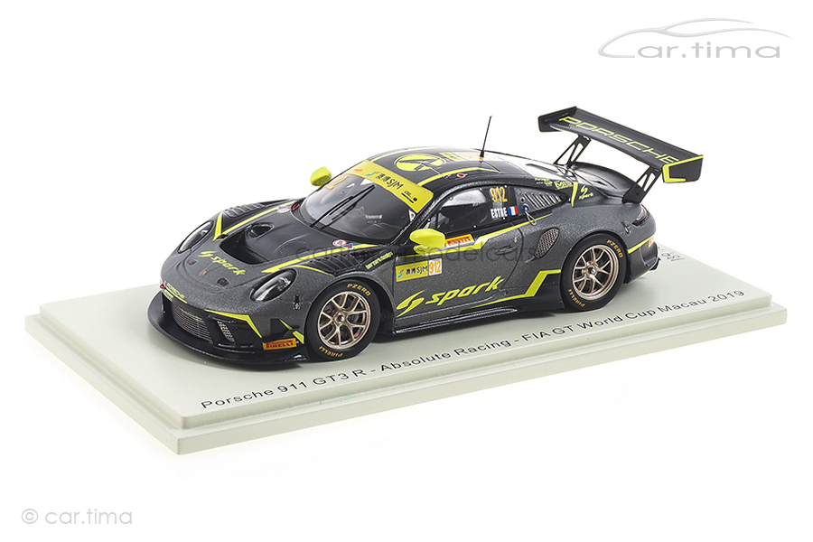 Porsche 911 GT3 R Macau 2019 Kévin Estre Spark 1:43 SA223 Porsche 911 GT3 R Macau 2019 Kévin Estre Spark 1:43 SA223