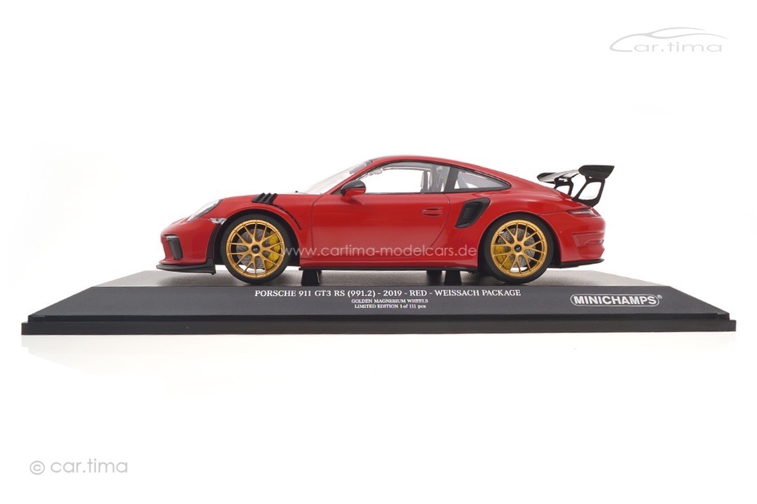 Porsche 911 (991 II) GT3 RS Weissach Package Indischrot Minichamps 1:18 153068236