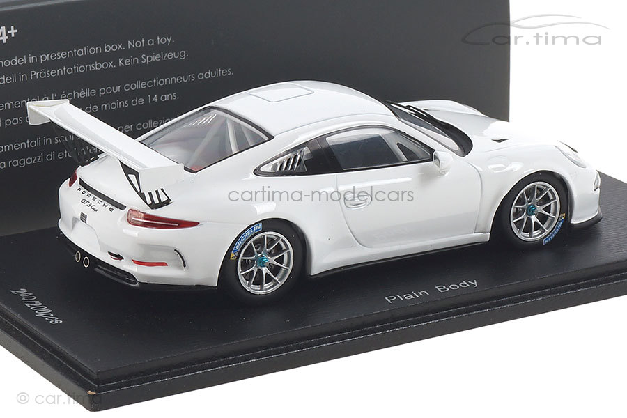 Porsche 911 (991) GT3 Cup Plain Body weiß Spark car.tima EXCLUSIVE 1:43 Porsche 911 (991) GT3 Cup Plain Body weiß Spark car.tima EXCLUSIVE 1:43