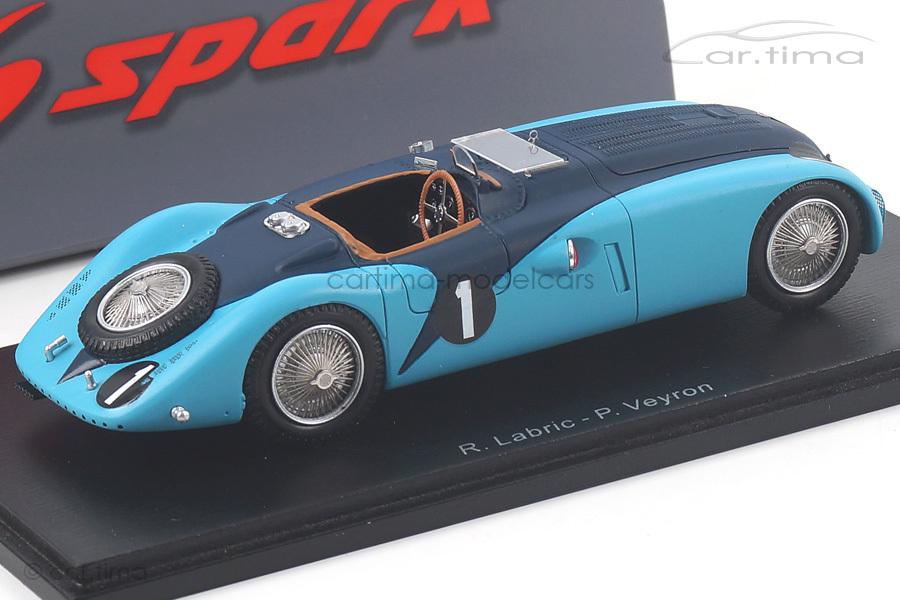 Bugatti 57G 24h Le Mans 1937 Labric/Veyron Spark 1:43 S2736