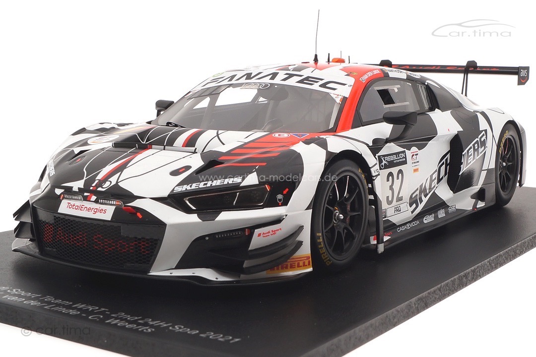 Audi R8 LMS GT3 24h Spa 2021 Vanthoor/van der Linde/Weerts Spark 1:18 18SB031 Audi R8 LMS GT3 24h Spa 2021 Vanthoor/van der Linde/Weerts Spark 1:18 18SB031