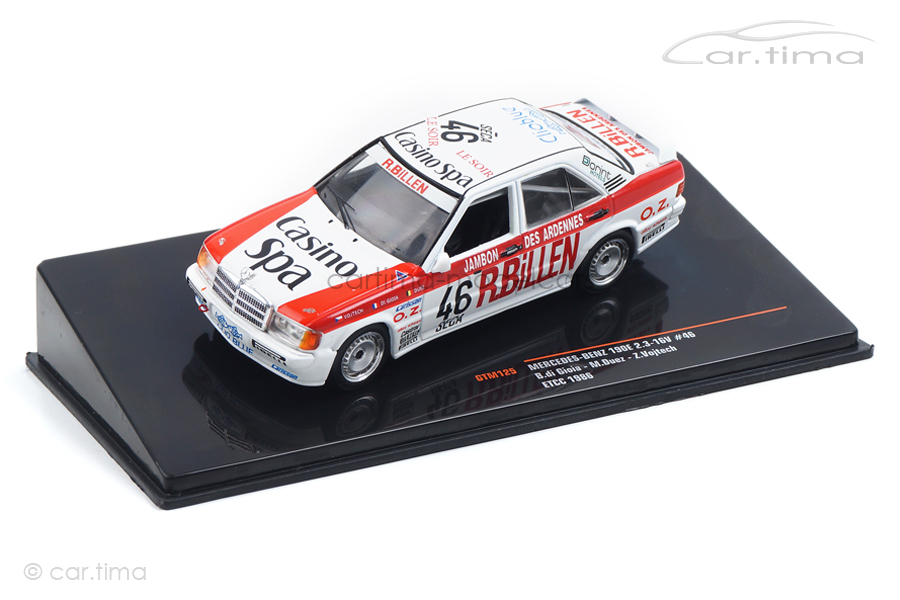 Mercedes 190E 2.3-16V ETTC 1986 di Gioia/Duez/Vojtech IXO Models 1:43 GTM125