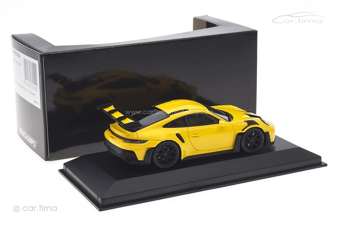 Porsche 911 (992) GT3 RS Racinggelb/Rad schwarz Minichamps 1:43 410062104 Porsche 911 (992) GT3 RS Racinggelb/Rad schwarz Minichamps 1:43 410062104