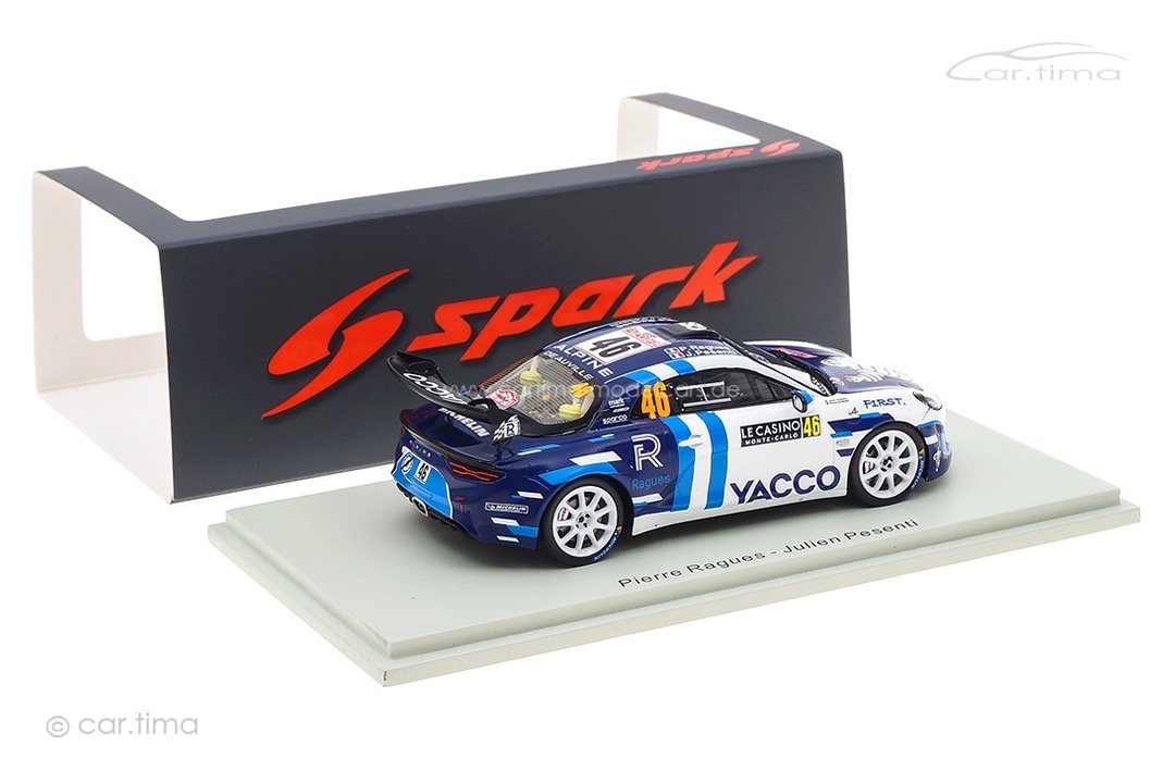 Alpine A110 Rally RGT Rallye Monte Carlo 2021 Ragues/Pesenti Spark 1:43 S6580 Alpine A110 Rally RGT Rallye Monte Carlo 2021 Ragues/Pesenti Spark 1:43 S6580