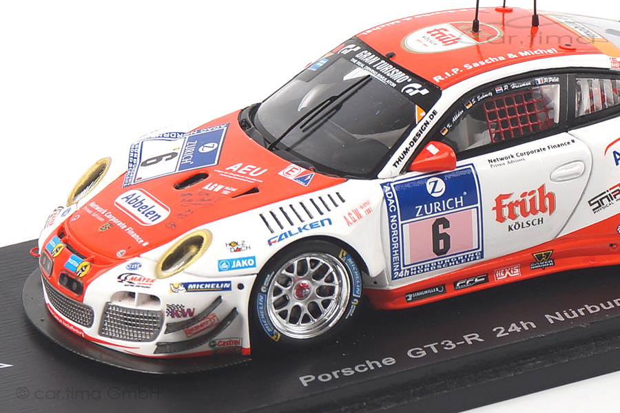 Porsche 911 (997 II) GT3 R 24h Nürburgring 2014 Abbelen/Huisman/Schmitz Spark 1:43 SG155 Porsche 911 (997 II) GT3 R 24h Nürburgring 2014 Abbelen/Huisman/Schmitz Spark 1:43 SG155