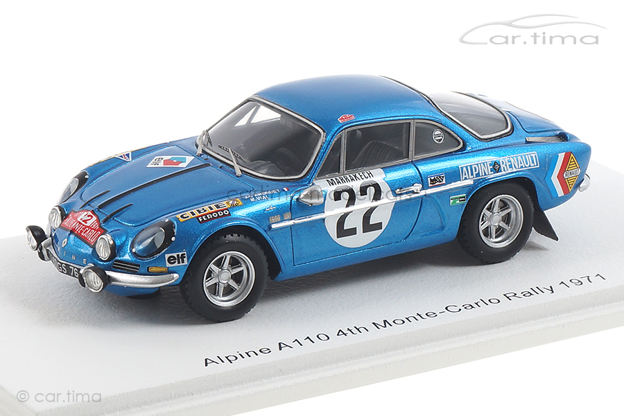 Alpine A110 Rallye Monte-Carlo 1971 Andruet/Vial Spark 1:43 S6110 Alpine A110 Rallye Monte-Carlo 1971 Andruet/Vial Spark 1:43 S6110