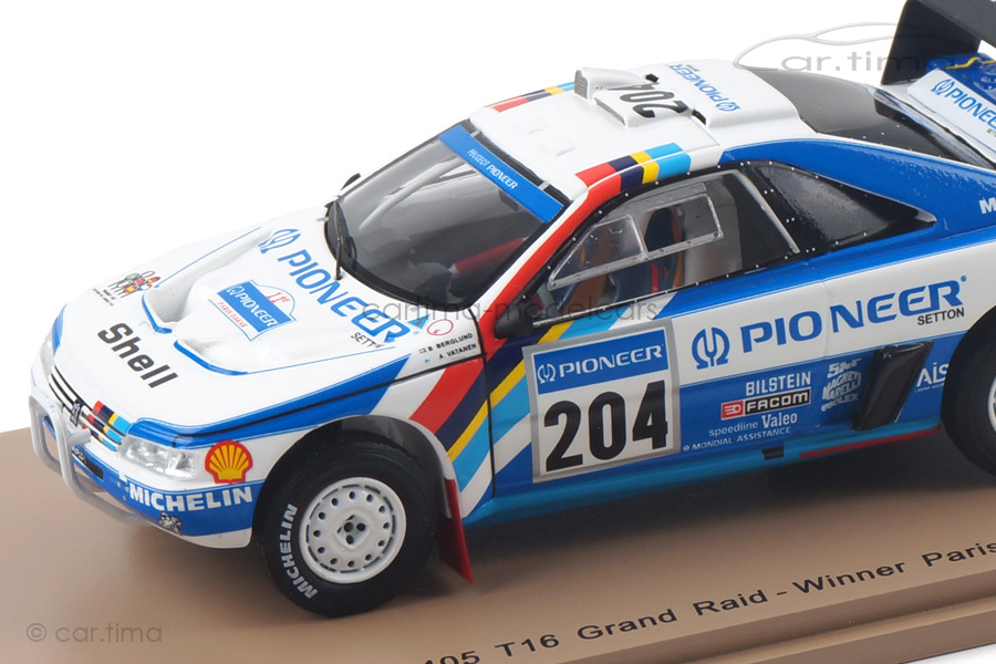 Peugeot 405 T16 Winner Rallye Paris-Dakar 1989 Vatanen/Berglund Spark 1:43 S5616