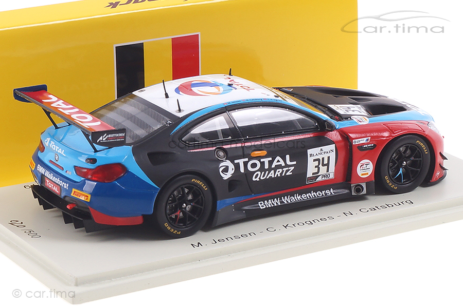 BMW M6 GT3 24h Spa 2019 Catsburg/Jensen/Krognes Spark 1:43 SB257 BMW M6 GT3 24h Spa 2019 Catsburg/Jensen/Krognes Spark 1:43 SB257