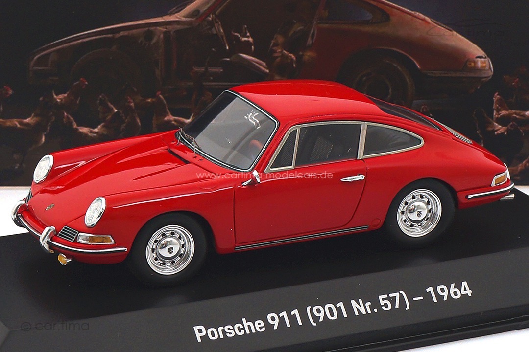 Porsche 911 (901 #57) Signalrot Spark 1:43 MAP02001117
