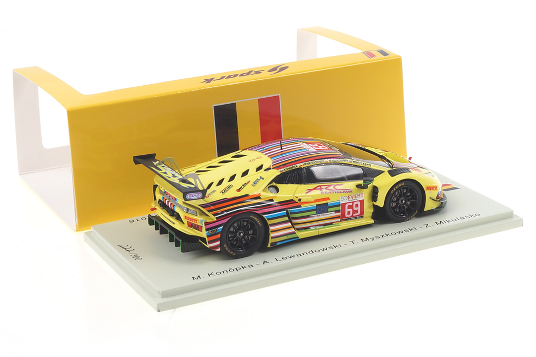 Lamborghini Huracán GT3 24h Spa 2016 Konôpka/Lewandowski/Mikulasko Spark 1:43 SB290
