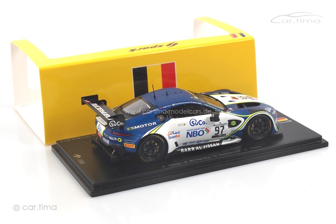 Aston Martin Vantage AMR GT3 24h Spa 2019 Eastwood/Harthy/Thiim Spark 1:43 SB265 Aston Martin Vantage AMR GT3 24h Spa 2019 Eastwood/Harthy/Thiim Spark 1:43 SB265