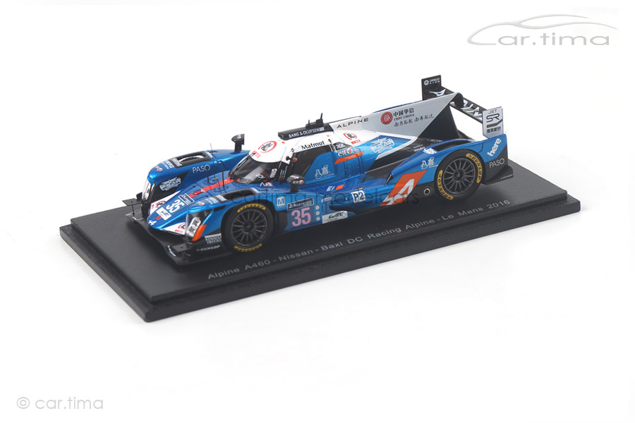 Alpine A460-Nissan 24h Le Mans 2016 Cheng/Tung/Panciatici Spark 1:43 S5118 Alpine A460-Nissan 24h Le Mans 2016 Cheng/Tung/Panciatici Spark 1:43 S5118
