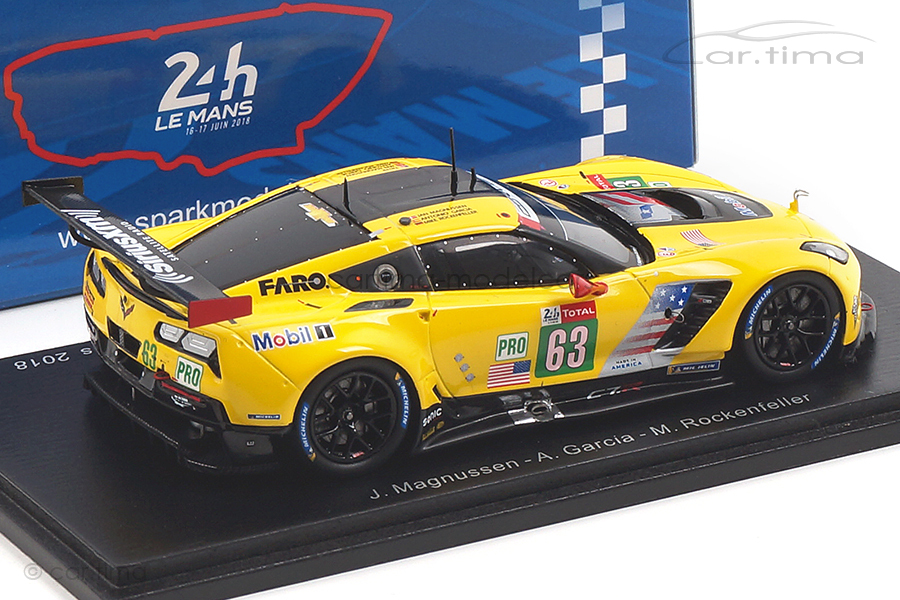 Chevrolet Corvette C7.R 24h Le Mans 2018 Garcia/Magnussen/Rockenfeller Spark 1:43 S7030 Chevrolet Corvette C7.R 24h Le Mans 2018 Garcia/Magnussen/Rockenfeller Spark 1:43 S7030