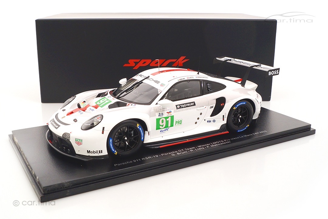 Porsche 911 RSR-19 Winner LMGTE 24h Le Mans 2022 Spark 1:18 18S818