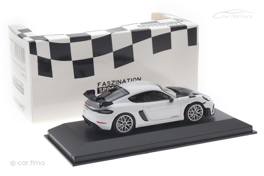 Porsche 718 (982) Cayman GT4 RS Weissach Paket weiß/Rad silber Minichamps 1:43 413069708 Porsche 718 (982) Cayman GT4 RS Weissach Paket weiß/Rad silber Minichamps 1:43 413069708