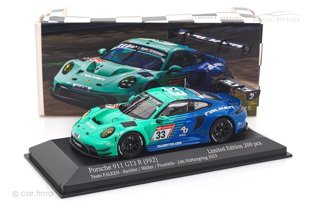 Porsche 911 (992) GT3 R 24h Nürburgring 2023 Falken Motorsport Minichamps 1:43 413236333