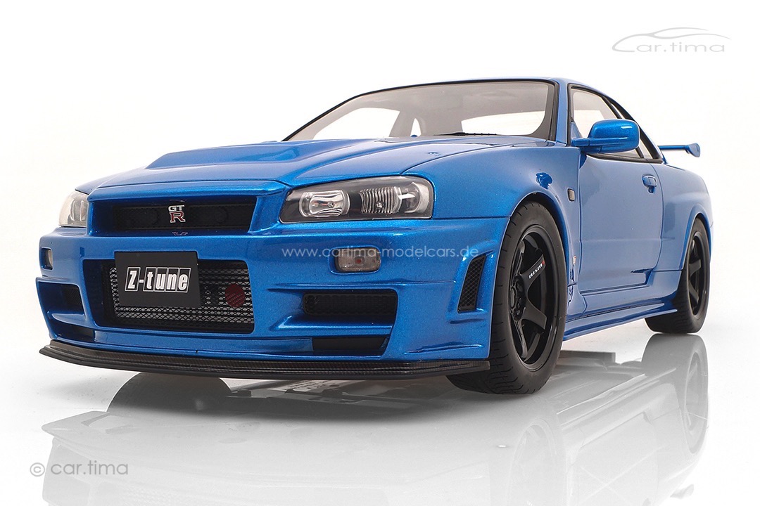 NISMO R34 GT-R Z-tune Bayside Blue OttOmobile 1:12 G082