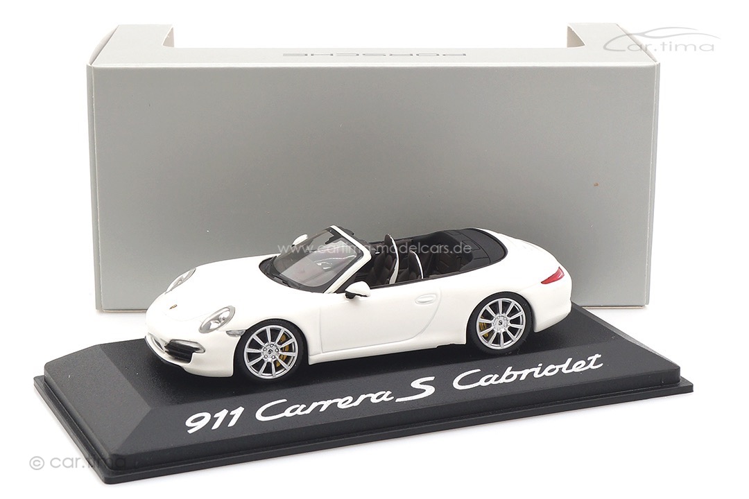 Porsche 911 (991) Carrera S Cabriolet Weiß Minichamps 1:43 WAP0200130C